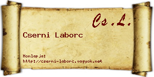 Cserni Laborc névjegykártya